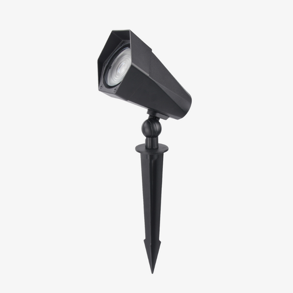 Zyra solar powered LED garden spotlights aluminium lights IP65